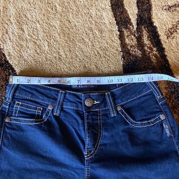 Suki Super Stretch Silver Jeans Capris W29/L23 - Picture 10 of 14